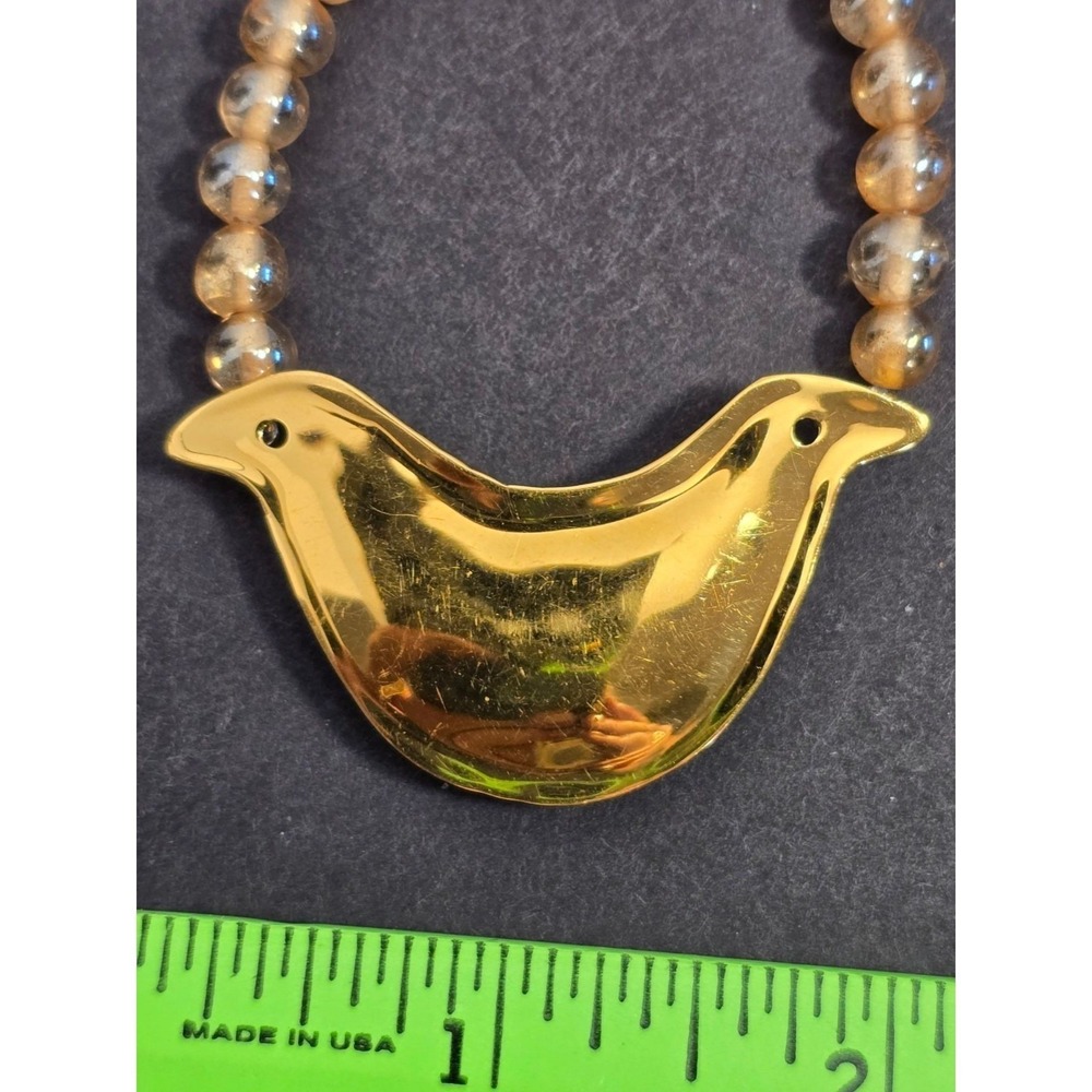 Carlton Ridge of Louisville Vintage Bird Brooch Handcrafted Gold Plated Jewelry - Picture 5 of 11